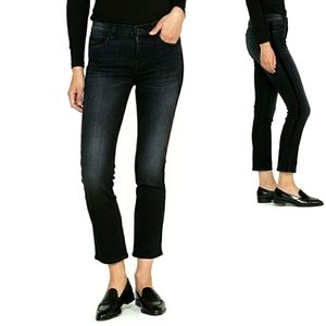 🆕️Hudson Nico Midrise Straight Crop Black Jeans